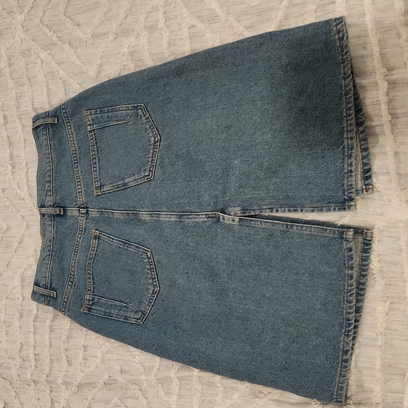 Derek Lam Medium Wash Casual Midi Skirt Size 28! - Picture 8 of 13